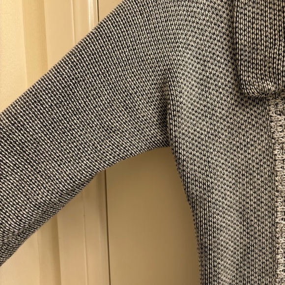 NIC + ZOE White Black Knit Cardigan Jacket Color Block Sweater Size M - Picture 5 of 7